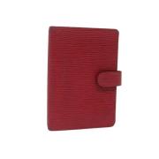 Pre-owned Leather home-office Louis Vuitton Vintage , Red , Dames