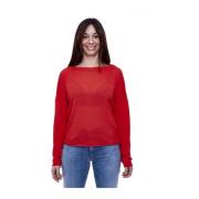 Gekruiste DT Shirt Manila Grace , Red , Dames