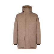 Gestippelde parka met capuchon MC2 Saint Barth , Beige , Heren