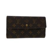 Pre-owned Canvas wallets Louis Vuitton Vintage , Black , Dames