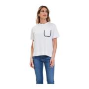 T-shirt met zakje Gran Sasso , White , Dames