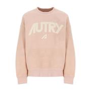 Roze Crew Neck Sweatshirt voor Vrouwen Autry , Pink , Dames