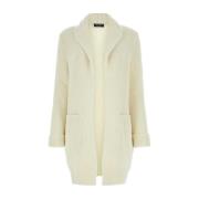 Witte Mohair Blend Cardigan Saint James , White , Dames