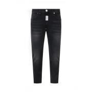 Aw23 Denim Jeans voor Heren Philipp Plein , Black , Heren