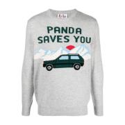 Panda Saves You Trui MC2 Saint Barth , Gray , Heren