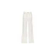 Wijde Pijp Jeans voor Vrouwen Dondup , White , Dames