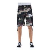 Casual Shorts Disclaimer , Multicolor , Heren