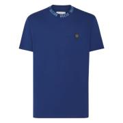Stijlvolle T-Shirt voor Heren Philipp Plein , Blue , Heren