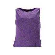 Pre-owned Polyester tops Versace Pre-owned , Purple , Dames