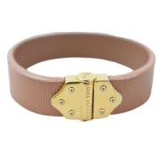 Bruine Leren Armbanden, Maat 17, Uitstekende Staat Louis Vuitton Vinta...