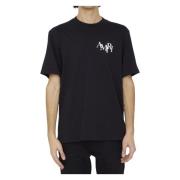 Zwart Staggered Logo T-Shirt Amiri , Black , Heren