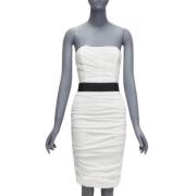 Pre-owned Silk dresses Dolce & Gabbana Pre-owned , White , Dames