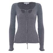 Long sleeve sweater with bow Kocca , Gray , Dames