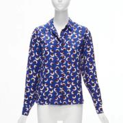 Pre-owned Silk tops Stella McCartney Pre-owned , Blue , Dames