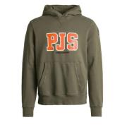 Hoodie met PJS Print Parajumpers , Green , Heren