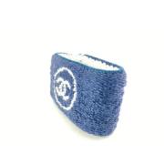 Stoffen Sieraden, Tweedehands, Lengte: 3 Chanel Vintage , Blue , Dames