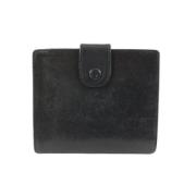 Vintage Leren Portemonnees Chanel Vintage , Black , Dames