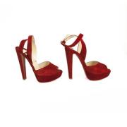 Pre-owned Pumps Christian Louboutin Pre-owned , Red , Dames