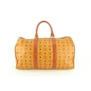 Handtassen voor het eigendom van canvas MCM Pre-owned , Brown , Dames