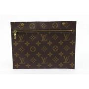 Tweedehands koppeling Louis Vuitton Vintage , Brown , Dames