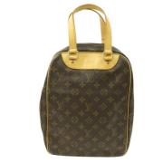 Vintage Bruine Monogram Handtas Louis Vuitton Vintage , Brown , Dames