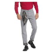 Lichtgrijze Slim Fit Jeans Mason's , Gray , Heren