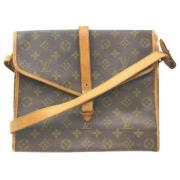 Vintage Monogram Schoudertas Louis Vuitton Vintage , Brown , Dames