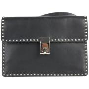 Voldoende lederen aktetassen Valentino Vintage , Black , Dames