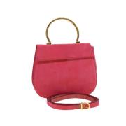 Pre-owned Suede handbags Salvatore Ferragamo Pre-owned , Pink , Dames