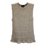Pre-owned Wool tops Armani Pre-owned , Gray , Dames