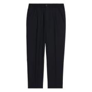 Stijlvolle zwarte rechte broek Ami Paris , Black , Heren