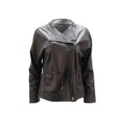 Pre-owned Leather tops Armani Pre-owned , Black , Dames