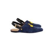 Pre-owned Suede espadrilles Christian Louboutin Pre-owned , Blue , Dam...