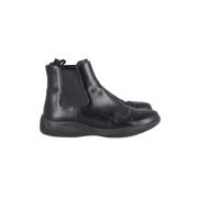 Pre-owned Leather boots Prada Vintage , Black , Dames