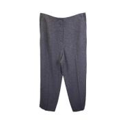Pre-owned Polyester bottoms Armani Pre-owned , Gray , Dames