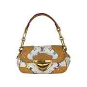 Tweedehands schoudertas Louis Vuitton Vintage , Beige , Dames