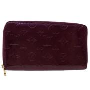 Pre-owned Lilla Skinn Zippy Portemonnee Louis Vuitton Vintage , Purple...