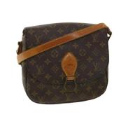 Tweedehands Bruin Canvas Louis Vuitton Schoudertassen Louis Vuitton Vi...