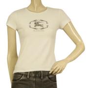 Pre-owned Cotton tops Burberry Vintage , White , Dames