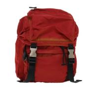 Pre-owned Fabric backpacks Prada Vintage , Red , Dames