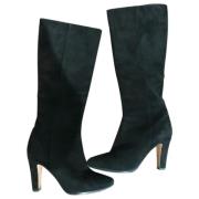 Pre-owned Suede boots Jimmy Choo Pre-owned , Black , Dames