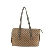 Vintage Schoudertas Louis Vuitton Vintage , Brown , Dames