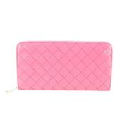 Vintage Leren Portemonnees Bottega Veneta Vintage , Pink , Unisex