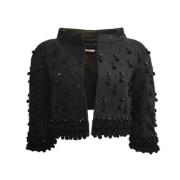 Pre-owned Silk outerwear Balmain Pre-owned , Black , Dames