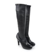 Pre-owned Leather boots Jil Sander Pre-owned , Black , Dames