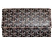 Pre-owned Leather wallets Goyard Vintage , Black , Dames