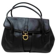 Voldoende lederen handtassen Salvatore Ferragamo Pre-owned , Black , D...