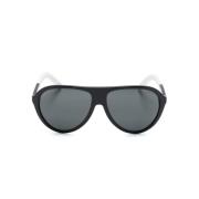 Stijlvolle zonnebril met accessoires Moncler , Black , Unisex