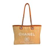 Tweedehands Oranje Canvas Chanel Deauville Chanel Vintage , Orange , D...