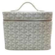 Pre-owned Leather handbags Goyard Vintage , White , Dames